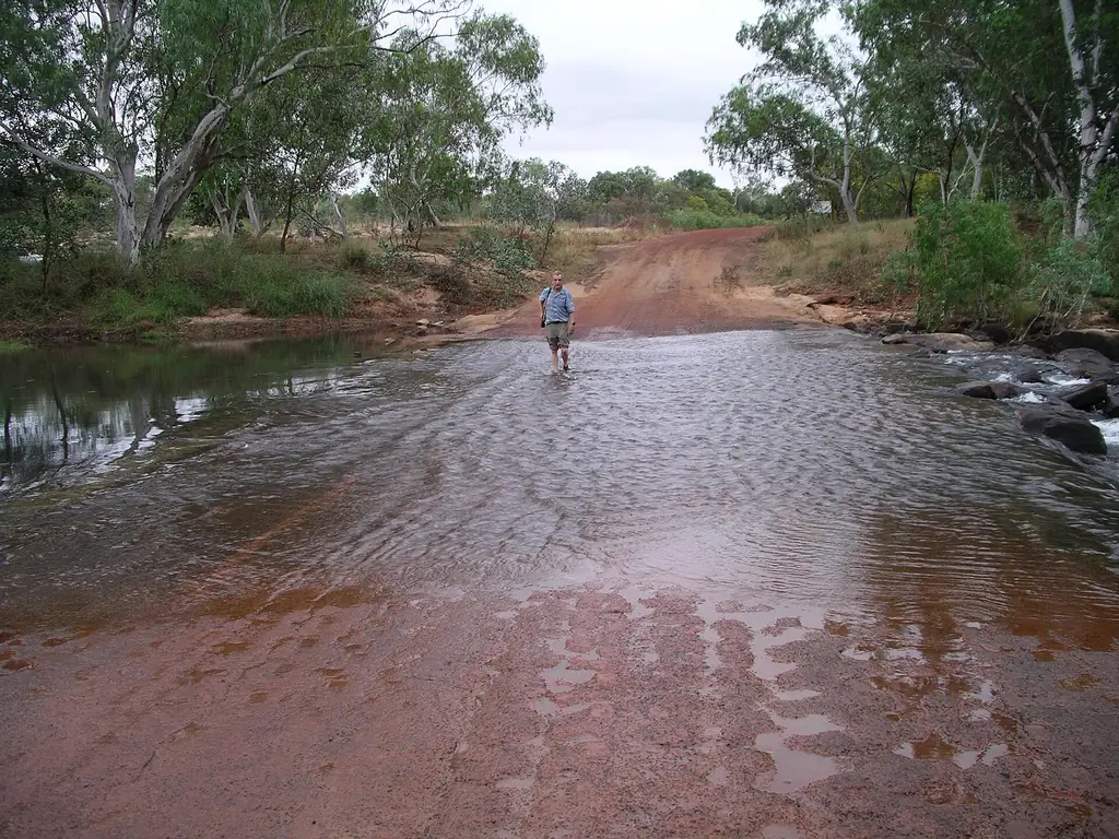 The red dirt Gibb River Road in the Kimberley