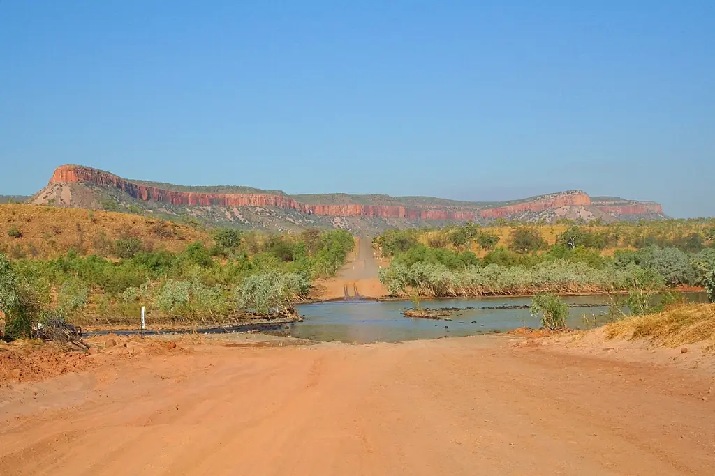 The Gibb River Road crossing of the Pentecost River