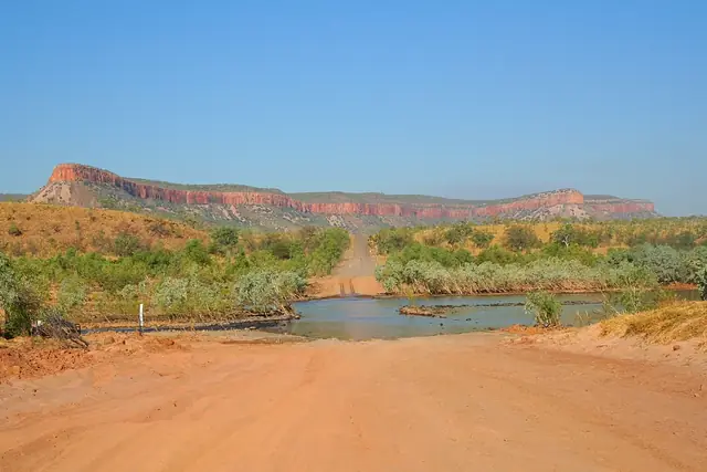 The Gibb River Road crossing of the Pentecost River